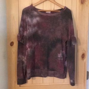Tie-dyed sweatshirt